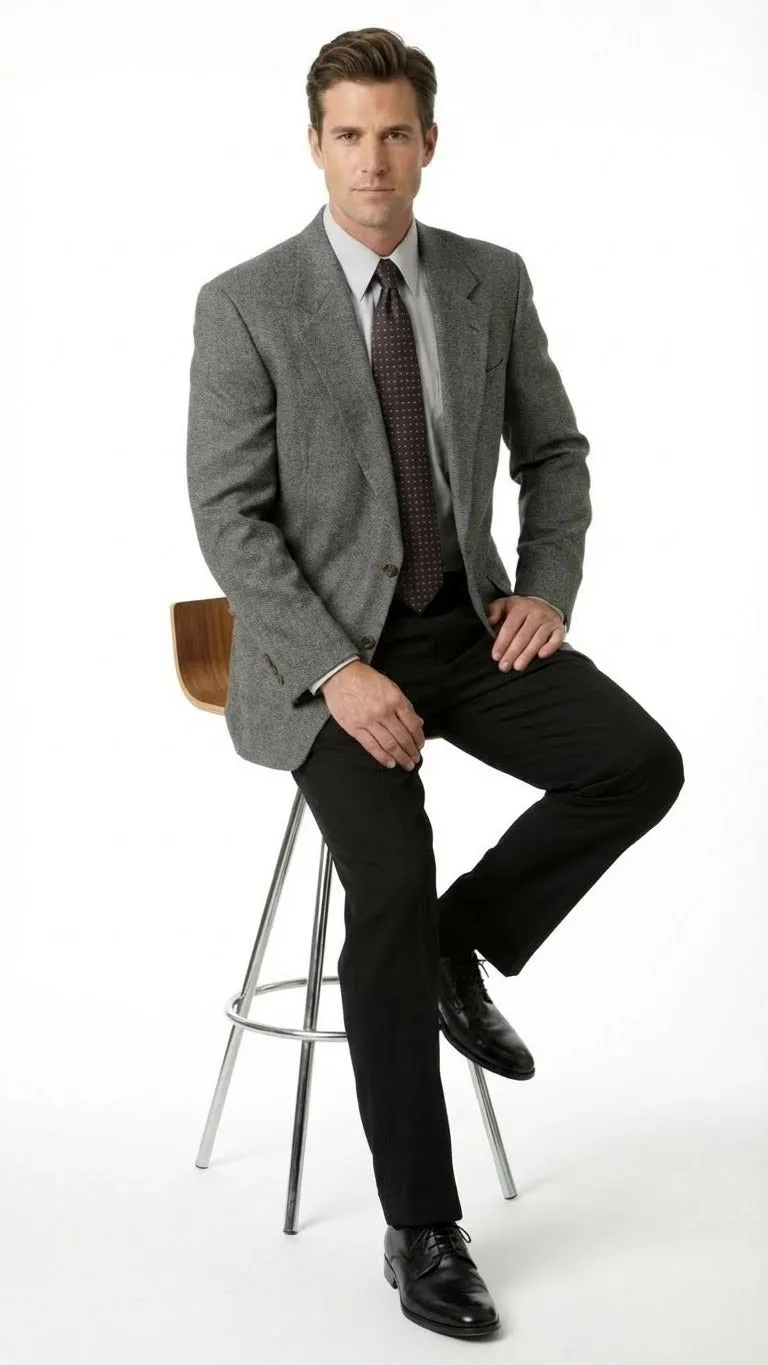 Men’s Dark Grey Blazer – Charcoal Grey Sport Coat Jacket sold by Alberto Nardoni product image thumbnail 4
