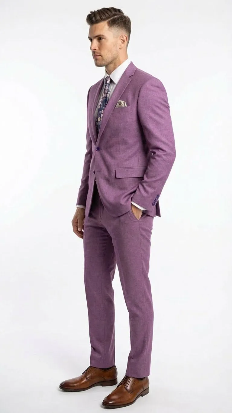 Mens Light Purple Suit Blazer and Suit Jacket Mauve Formal Wedding & Party Wear Coat for Business Prom and Church sold by Alberto Nardoni product image thumbnail 3