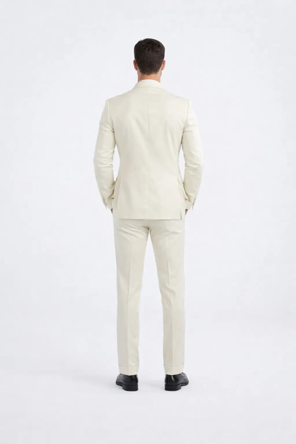 Ivory Peak Lapel Slim Fit Tuxedo for Weddings, Prom & Formal Events sold by Alberto Nardoni product image thumbnail 5