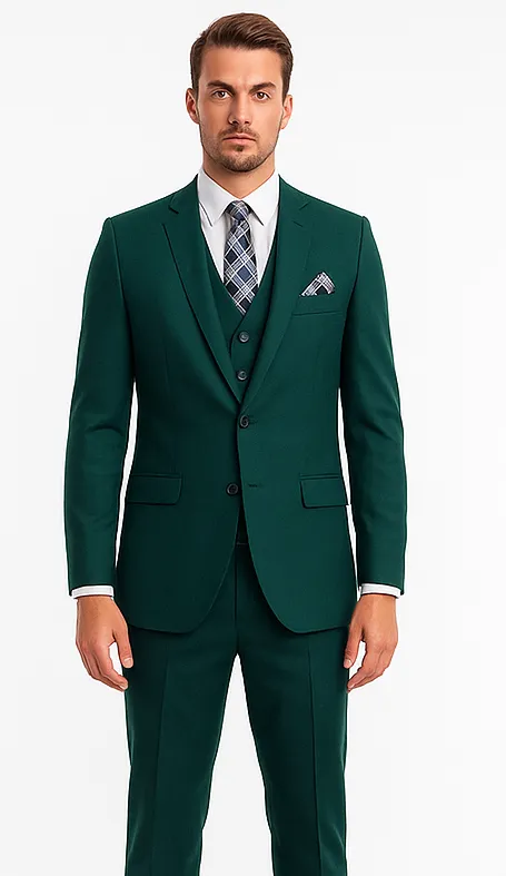 Mens Dark Teal Suit - Teal Blue Suit - Teal Color Wedding Suit sold by Alberto Nardoni