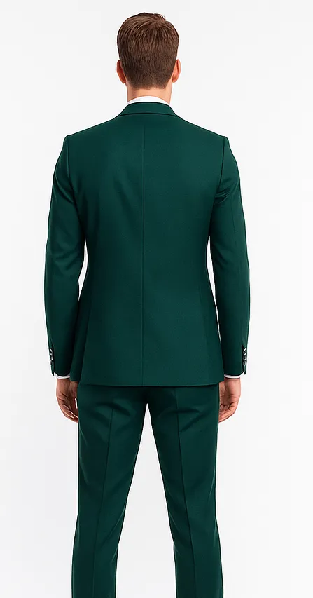 Mens Dark Teal Suit - Teal Blue Suit - Teal Color Wedding Suit sold by Alberto Nardoni product image thumbnail 2