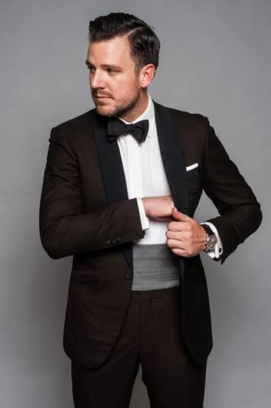 Dark Brown Tuxedo - Brown Wedding Suit sold by Alberto Nardoni