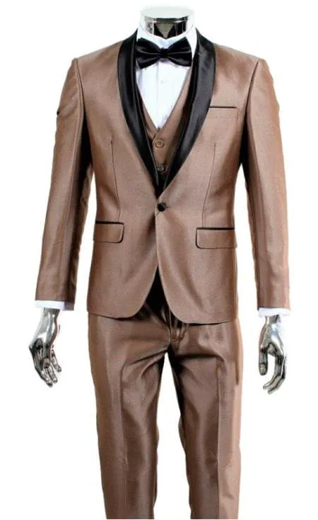 Dark Brown Tuxedo - Brown Wedding Suit sold by Alberto Nardoni