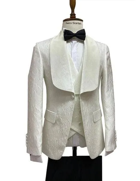 Cream Colored Suit - Cream Groomsmen Suit sold by Alberto Nardoni