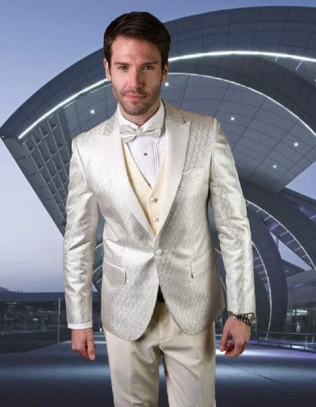 Cream Colored Suit - Cream Groomsmen Suit sold by Alberto Nardoni
