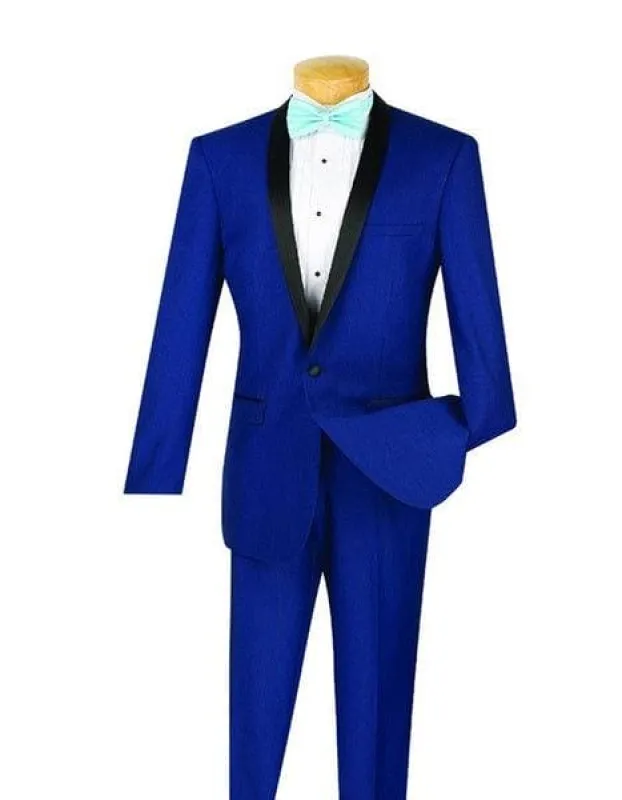 Royal Blue Prom Suit sold by Alberto Nardoni