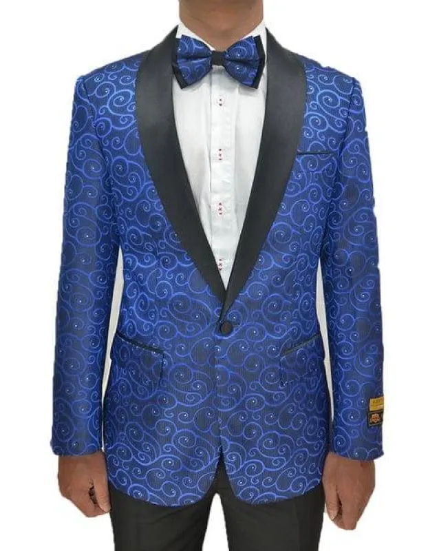 Royal Blue Prom Suit sold by Alberto Nardoni