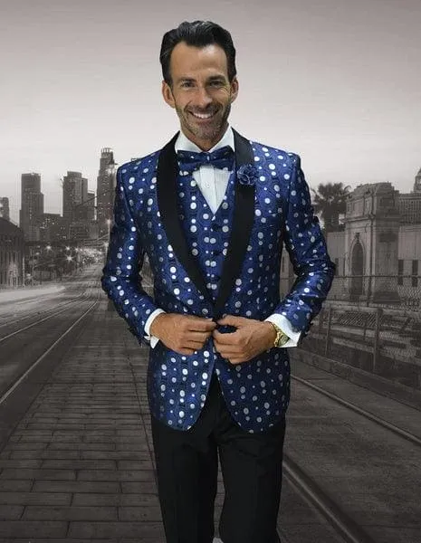 Royal Blue Prom Suit sold by Alberto Nardoni