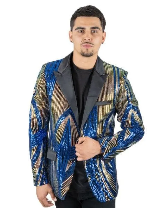 Royal Blue Prom Suit sold by Alberto Nardoni