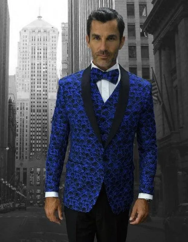 Royal Blue Prom Suit sold by Alberto Nardoni