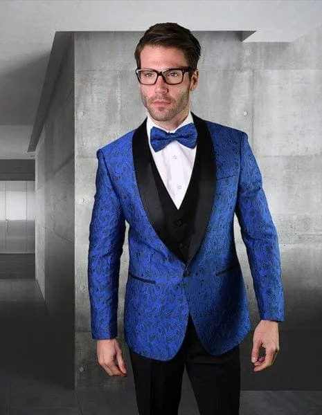 Royal Blue Prom Suit sold by Alberto Nardoni