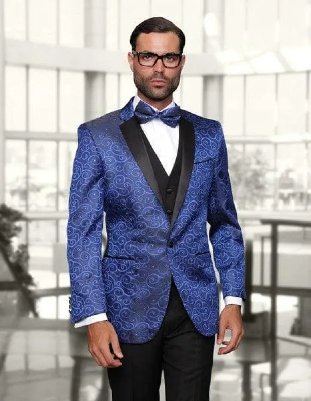 Royal Blue Prom Suit sold by Alberto Nardoni