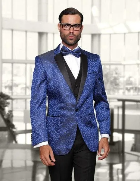 Royal Blue Prom Suit sold by Alberto Nardoni