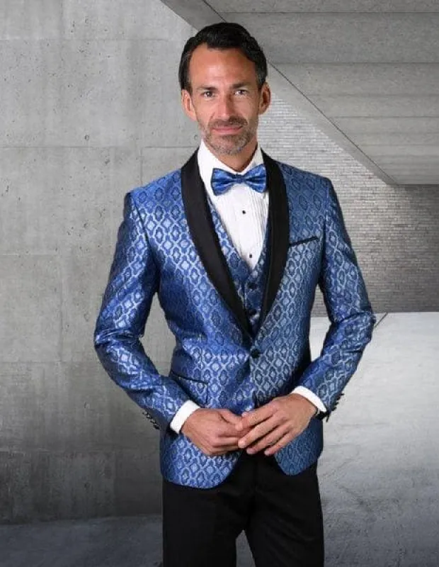 Royal Blue Prom Suit sold by Alberto Nardoni