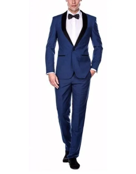 Royal Blue Prom Suit sold by Alberto Nardoni