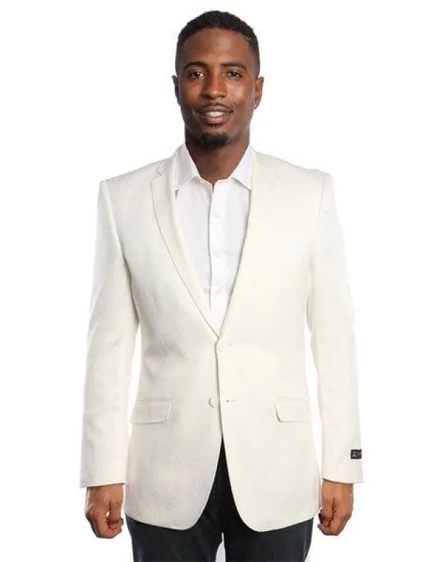 Ivory Tuxedo Jacket - Ivory Dinner Jacket sold by Alberto Nardoni