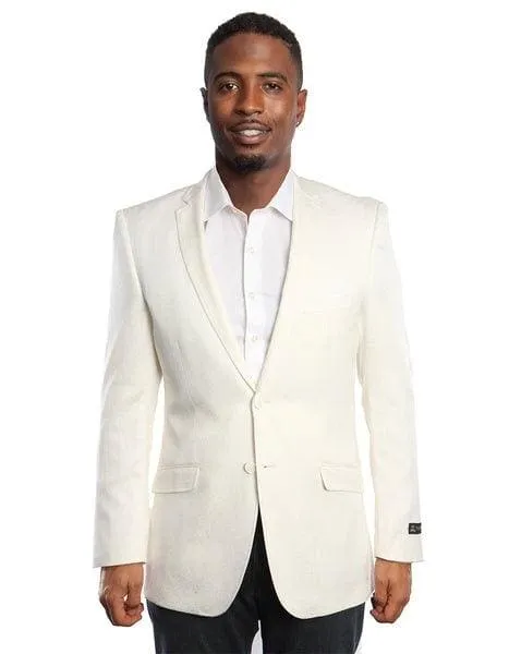 Ivory Tuxedo Jacket - Ivory Dinner Jacket sold by Alberto Nardoni