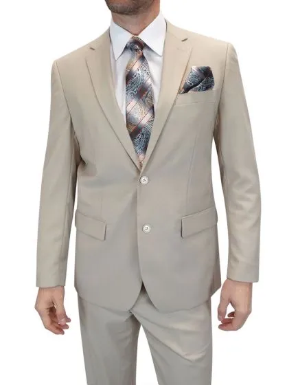 Statement Men's 2 Piece 100% Wool Modern Fit Suit - Solid Colors sold by Alberto Nardoni product image thumbnail 4