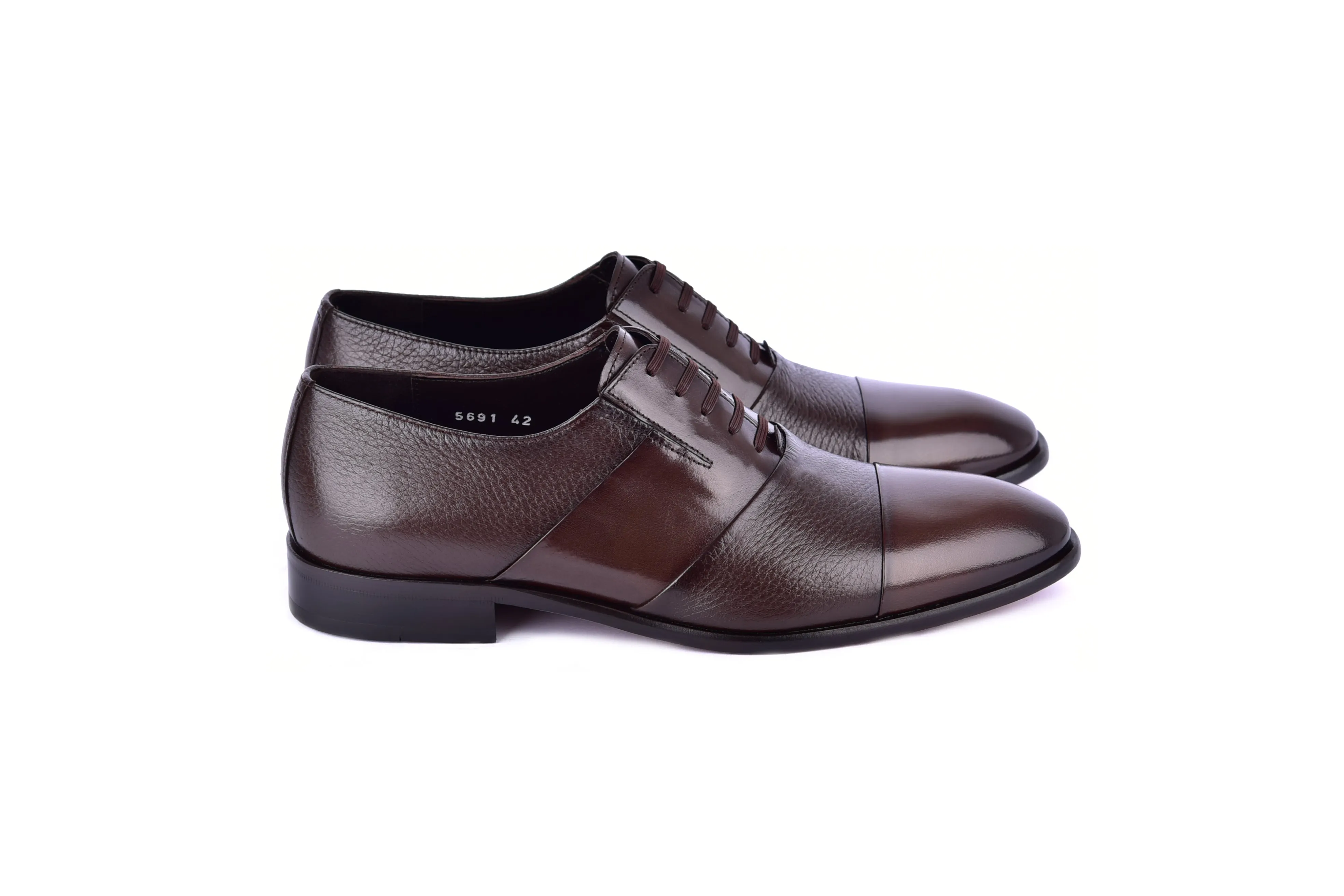 C0144-5691 Cap Toe Tie-less deer skin- Brown sold by Alberto Nardoni product image thumbnail 2
