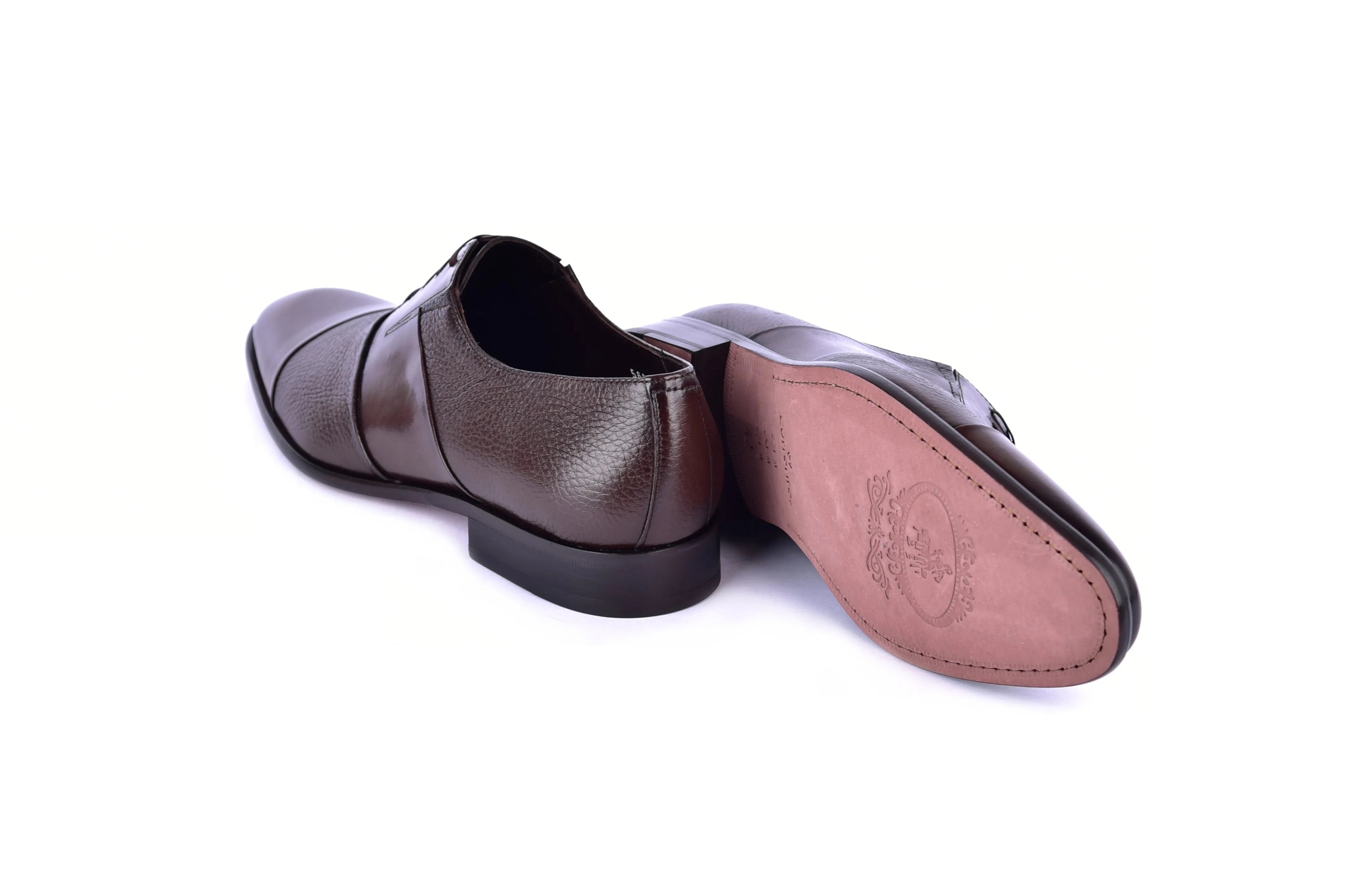 C0144-5691 Cap Toe Tie-less deer skin- Brown sold by Alberto Nardoni product image thumbnail 3