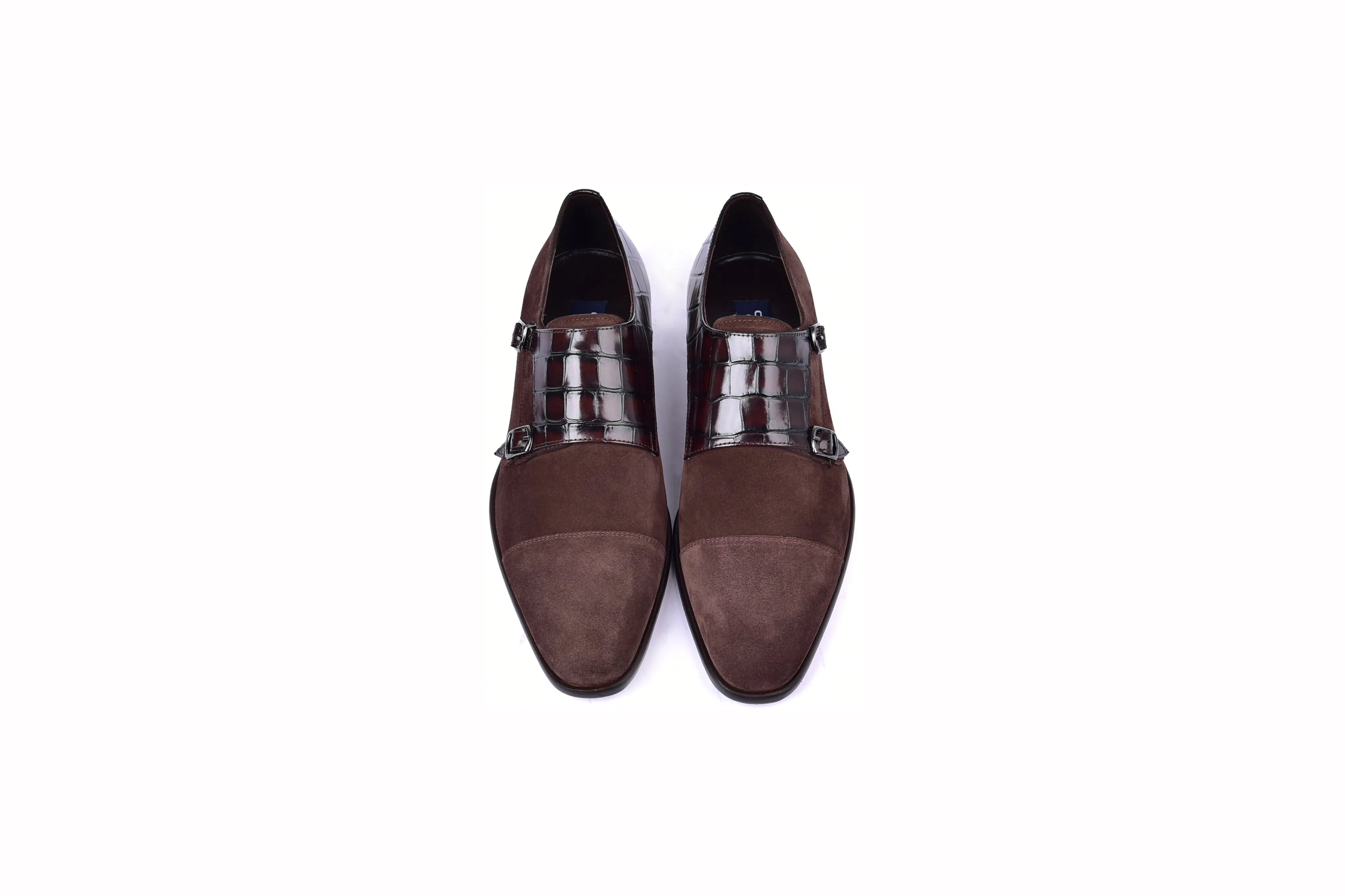 C00016-6433 Cap toe Monk strap-Brown Suede sold by Alberto Nardoni product image thumbnail 4
