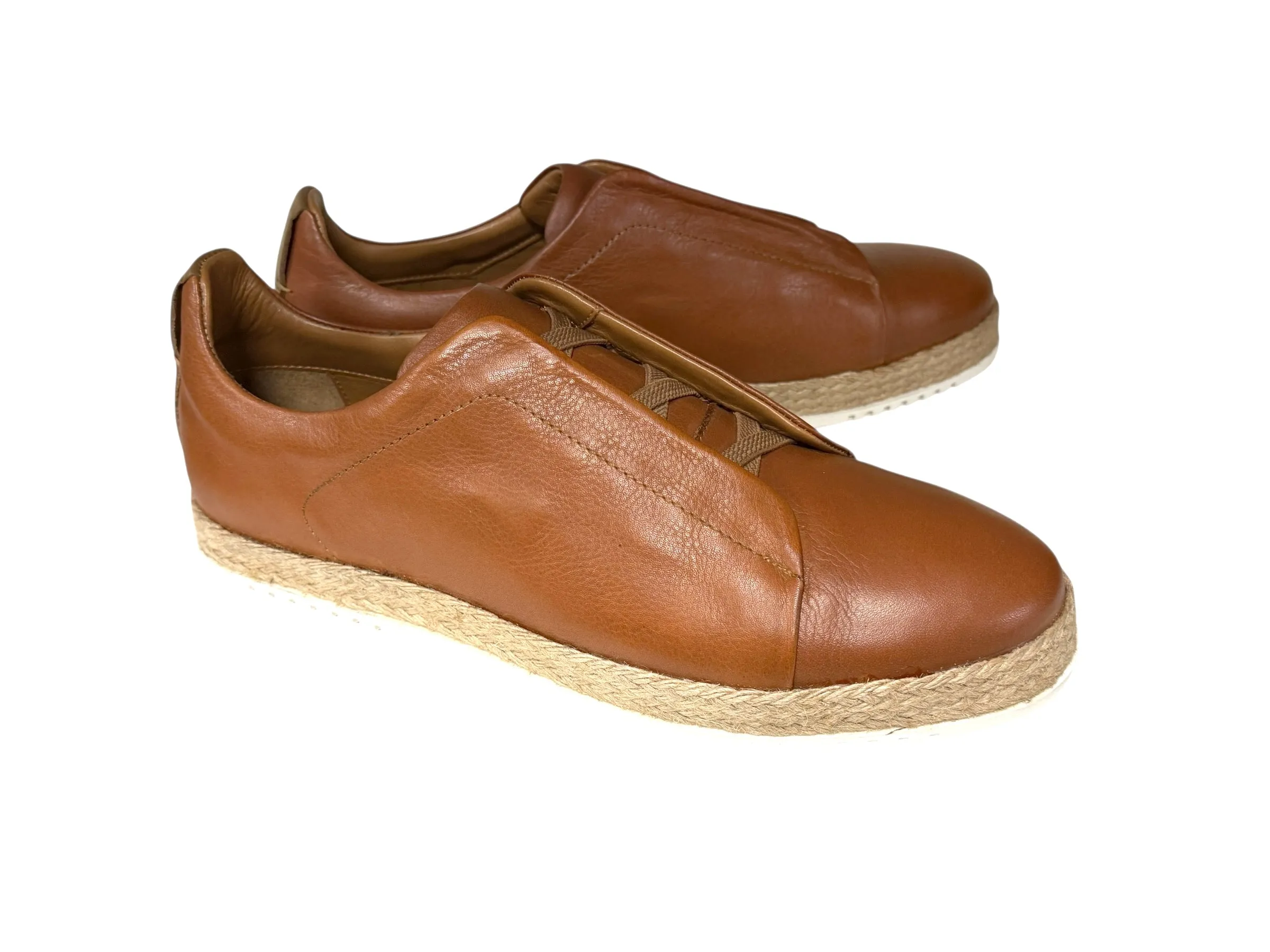 P01002 Sportivo- Elastic Vamp- Tan sold by Alberto Nardoni