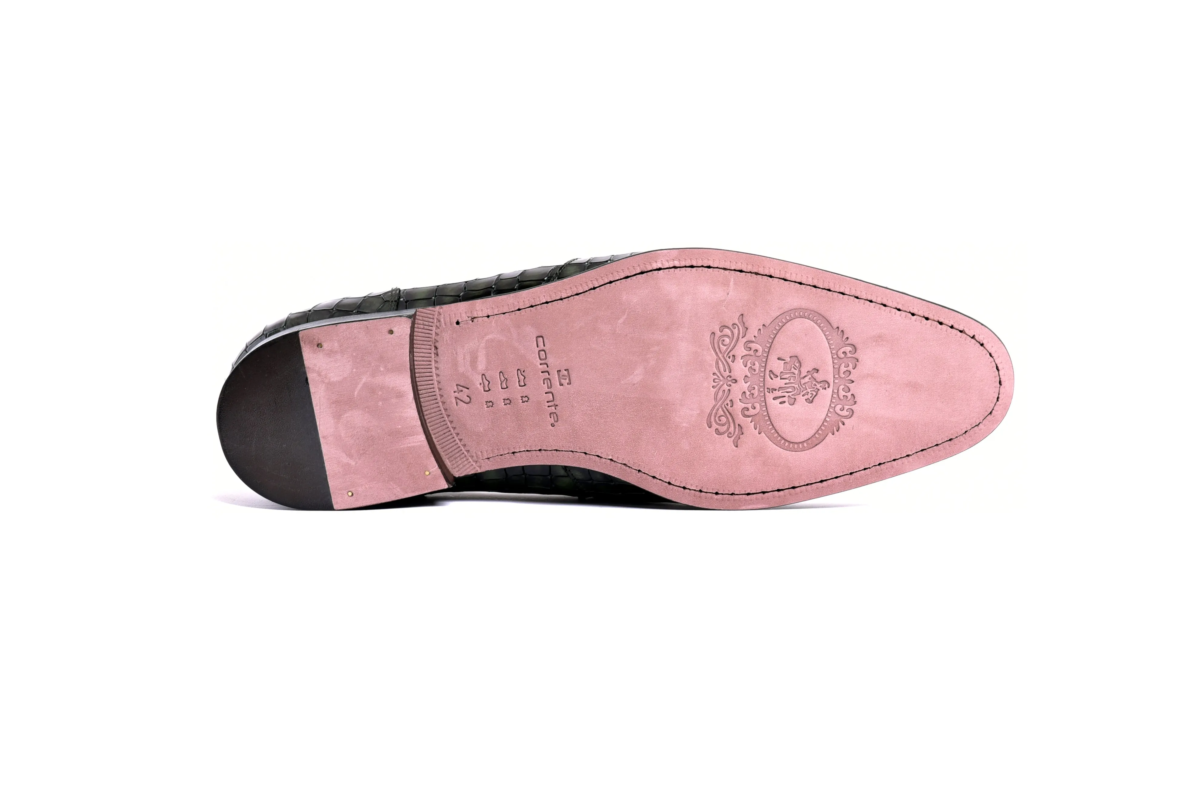 C01708-3470BC Croco Leather with Buckle-Green sold by Alberto Nardoni product image thumbnail 4