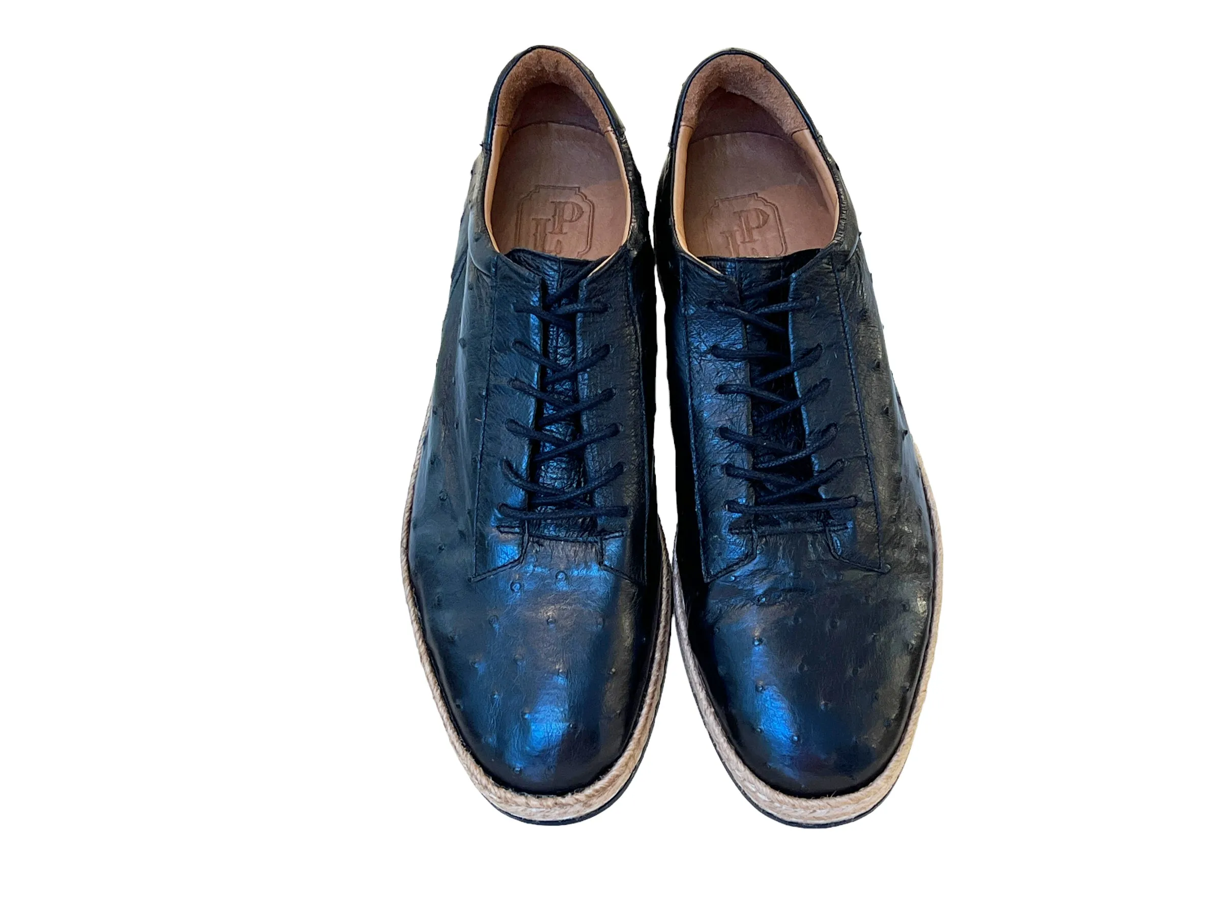 P0105 Monaco Genuine Ostrich Sport- Black sold by Alberto Nardoni product image thumbnail 4