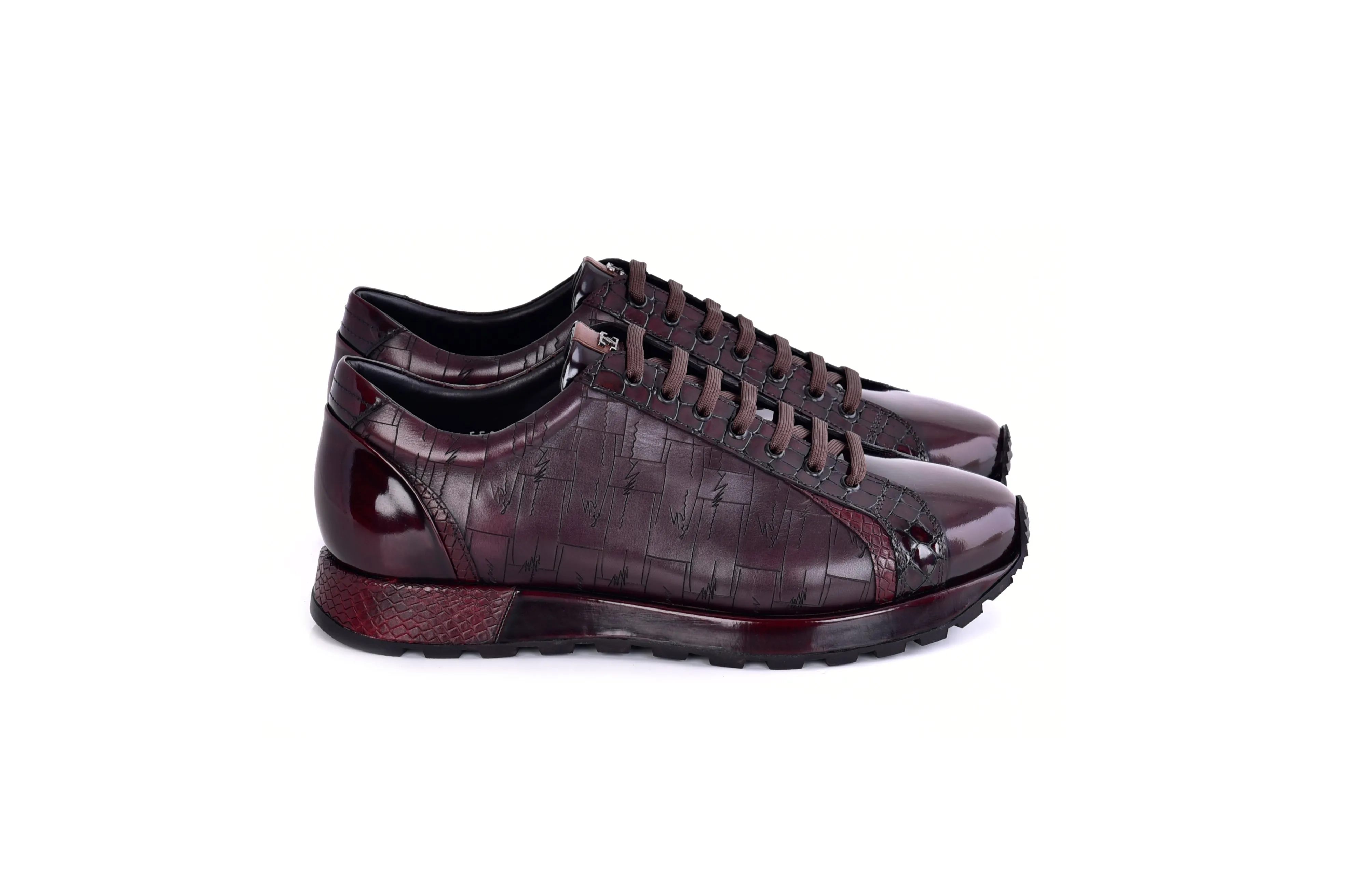 C0013043-5581L Fashion Sneaker-Burgundy sold by Alberto Nardoni