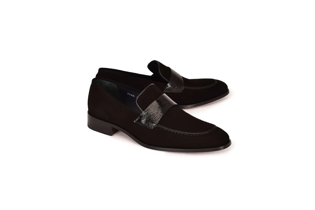 C000211-7425S Loafer-Black Suede sold by Alberto Nardoni