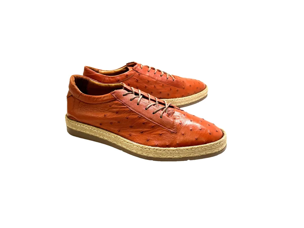 P0103 Monaco Genuine Ostrich- Tan sold by Alberto Nardoni