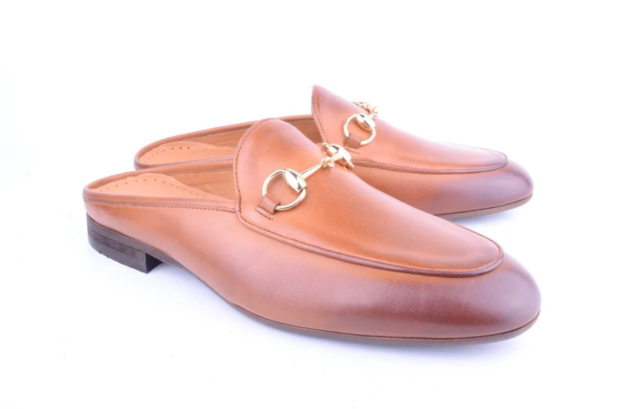 P00028-6251 Open Back Buckle loafer-Tan sold by Alberto Nardoni