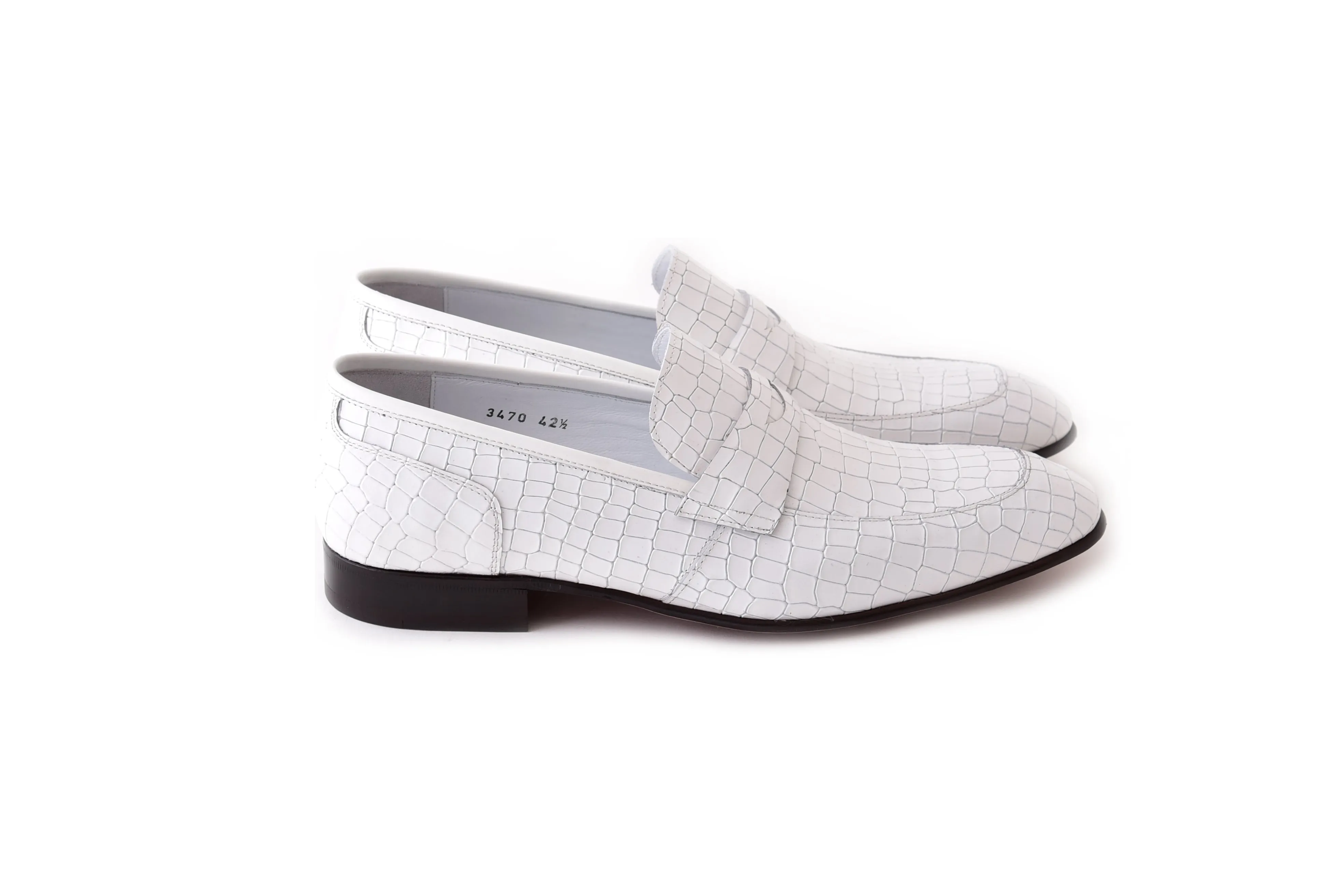 C01706-3470C Croco Leather White sold by Alberto Nardoni product image thumbnail 2