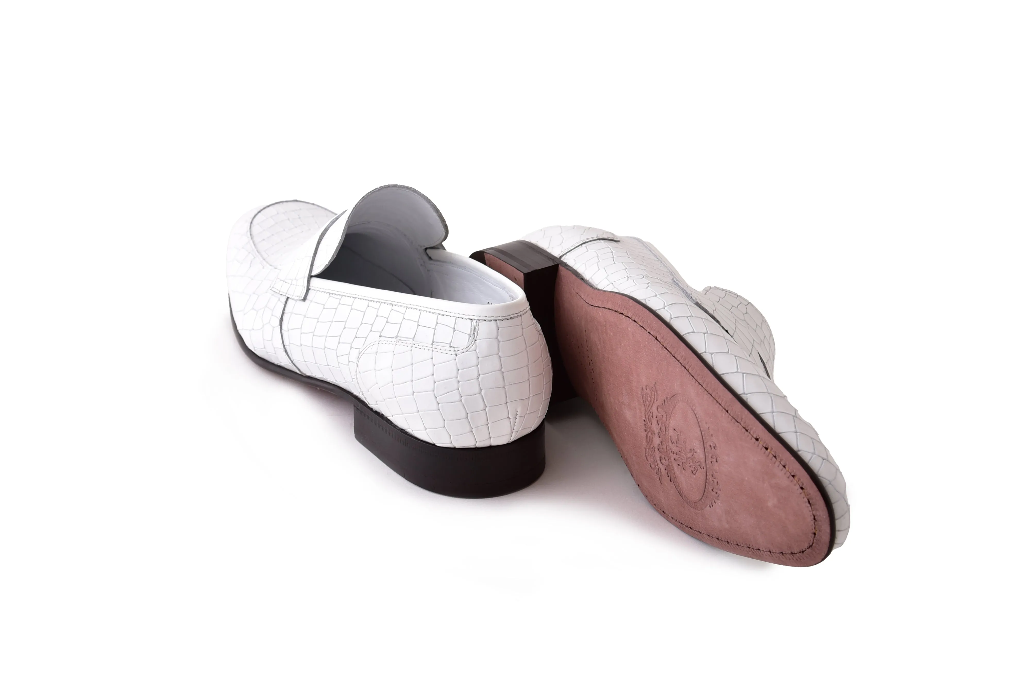 C01706-3470C Croco Leather White sold by Alberto Nardoni product image thumbnail 3