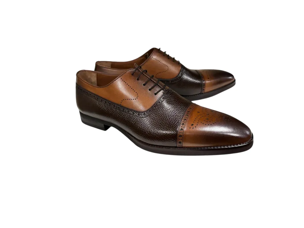 P0005225 -Lord -Two Tone Lace up-Brown+Tan sold by Alberto Nardoni