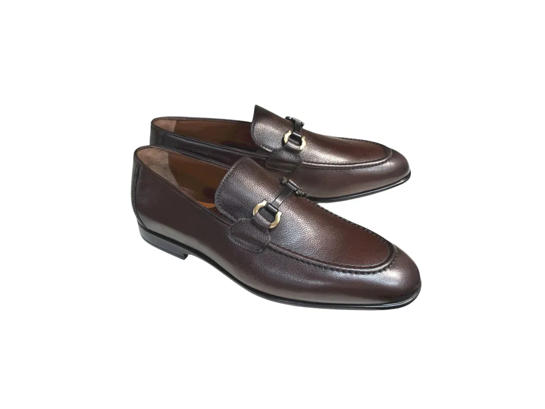 P0011 -Doral Buckle Loafer- Brown sold by Alberto Nardoni