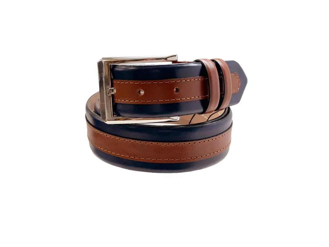 CBelt-7397-Navy-Tan sold by Alberto Nardoni