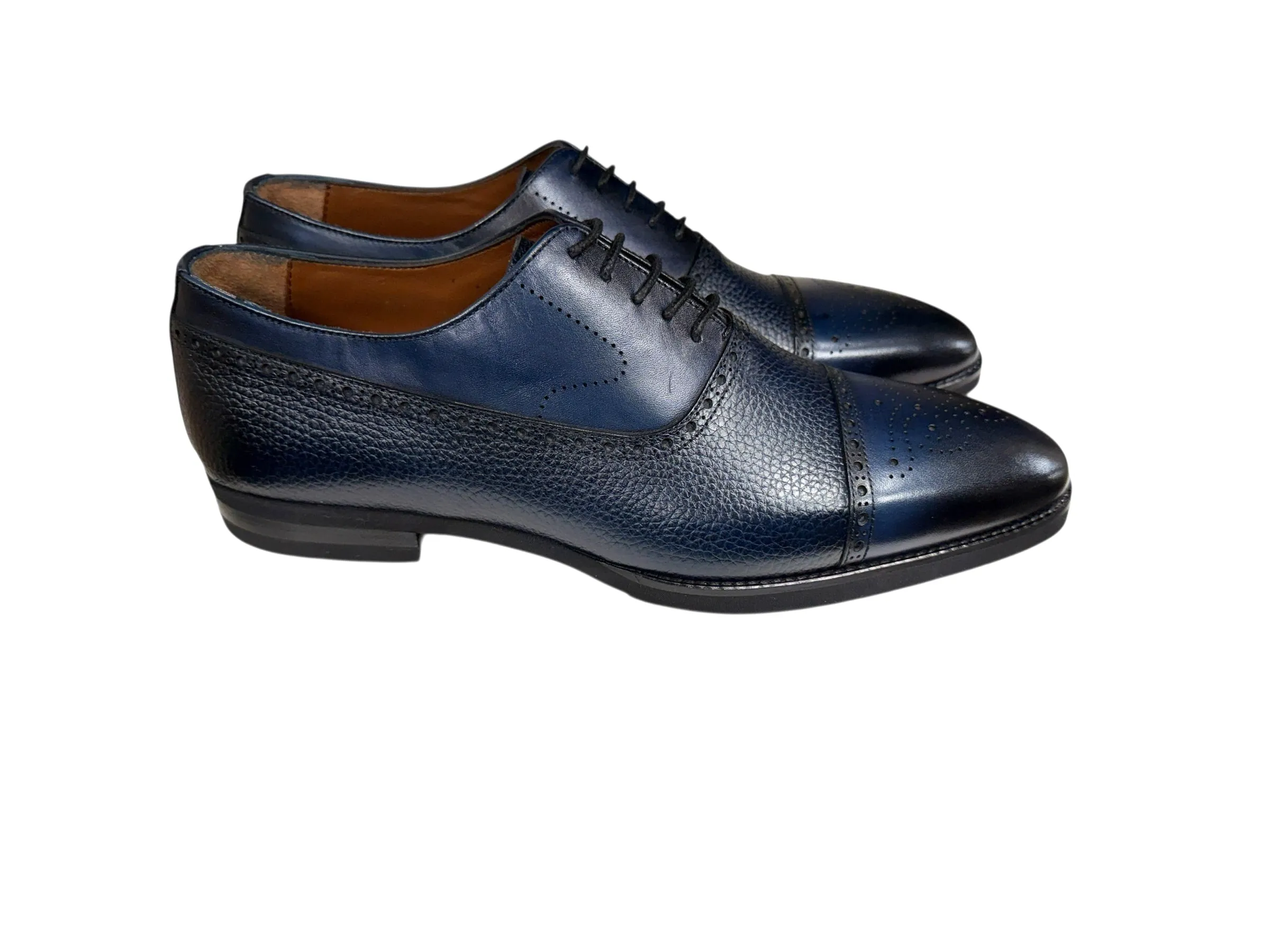 P0005228 -Lord -Cap toe Perforated -Navy sold by Alberto Nardoni product image thumbnail 4