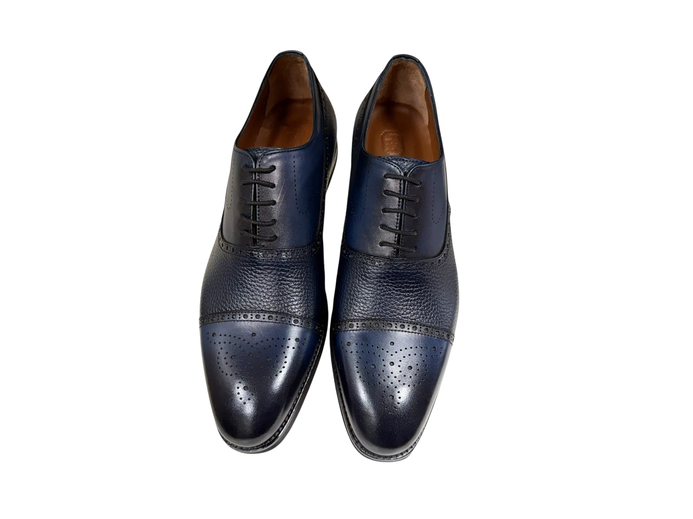 P0005228 -Lord -Cap toe Perforated -Navy sold by Alberto Nardoni product image thumbnail 2