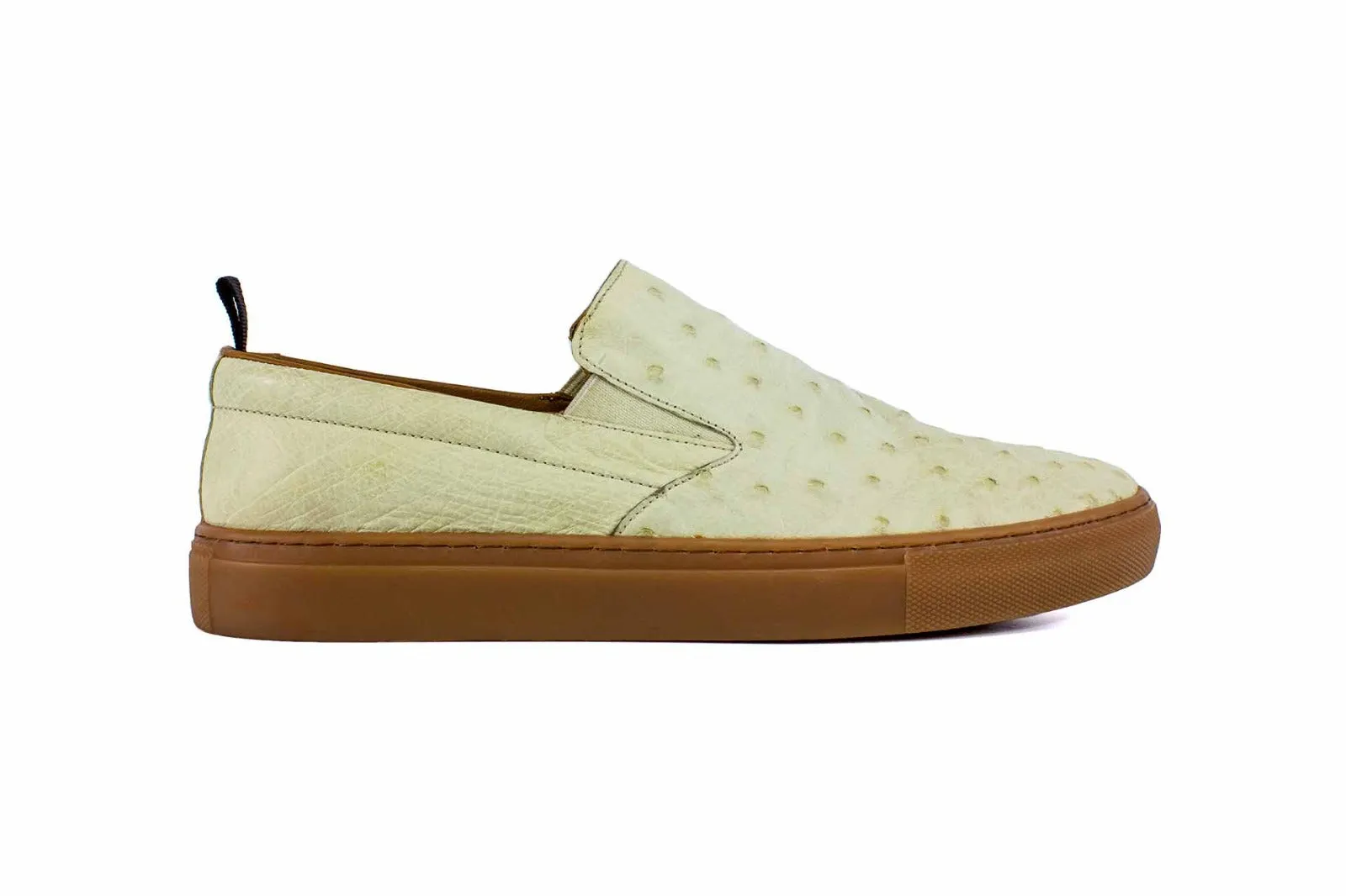 P01303 Grafton Genuine Ostrich Fashion Loafer- Bone sold by Alberto Nardoni product image thumbnail 2