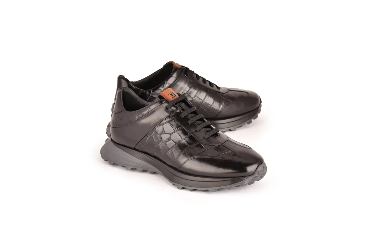 C21106-7766-Fashion sneaker- Black made by Alberto Nardoni