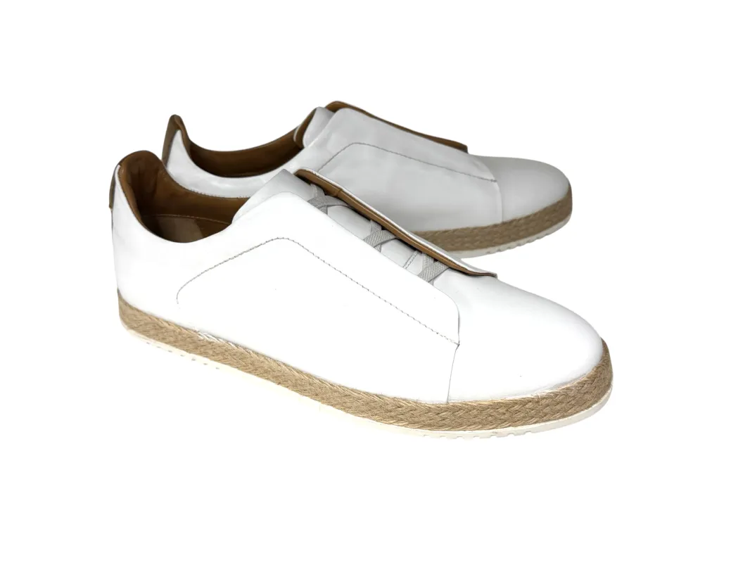 P01007 Sportivo- Elastic Vamp- White sold by Alberto Nardoni