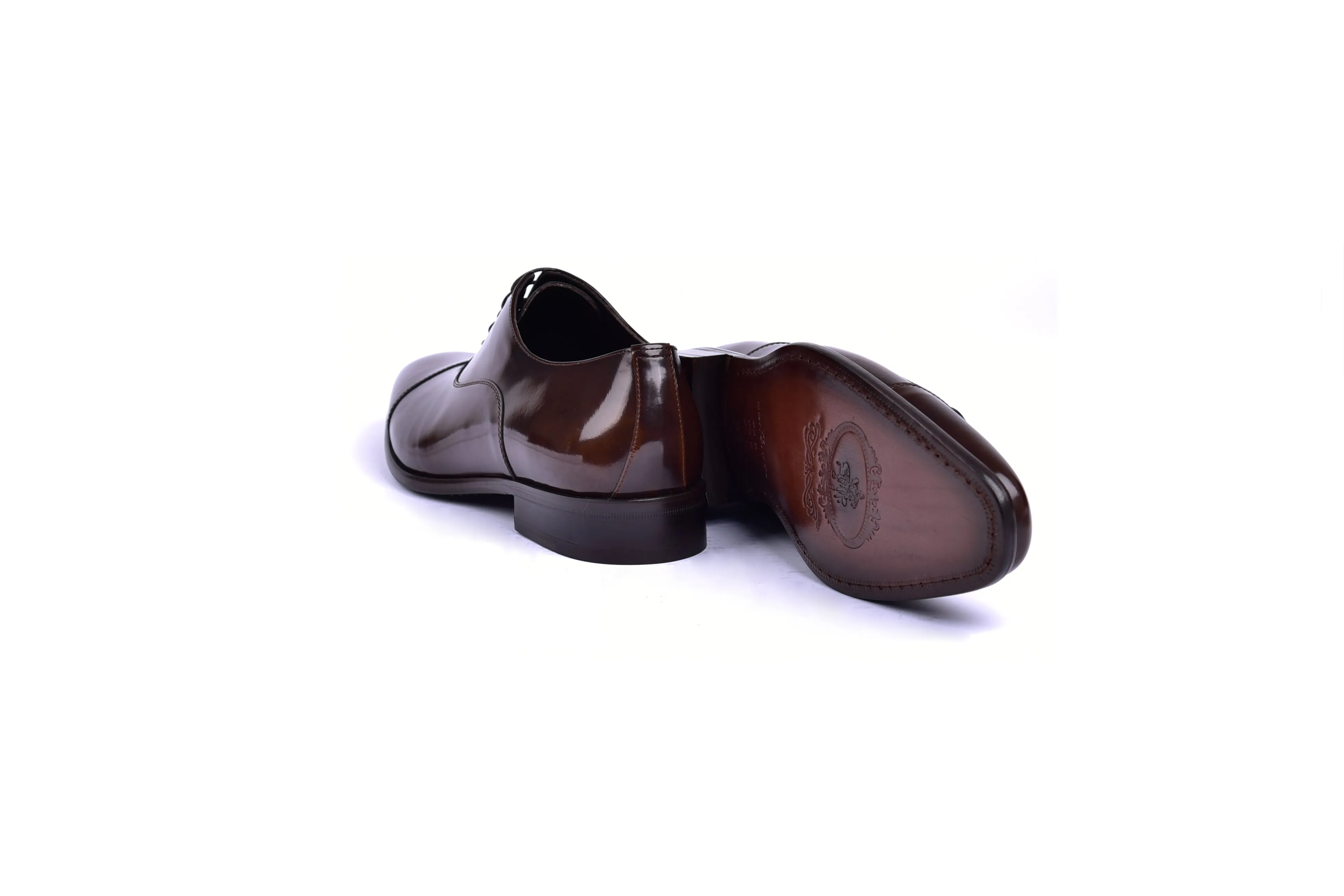 C0095-6265 Cap toe Lace up-Shinny Calf Brown sold by Alberto Nardoni product image thumbnail 3