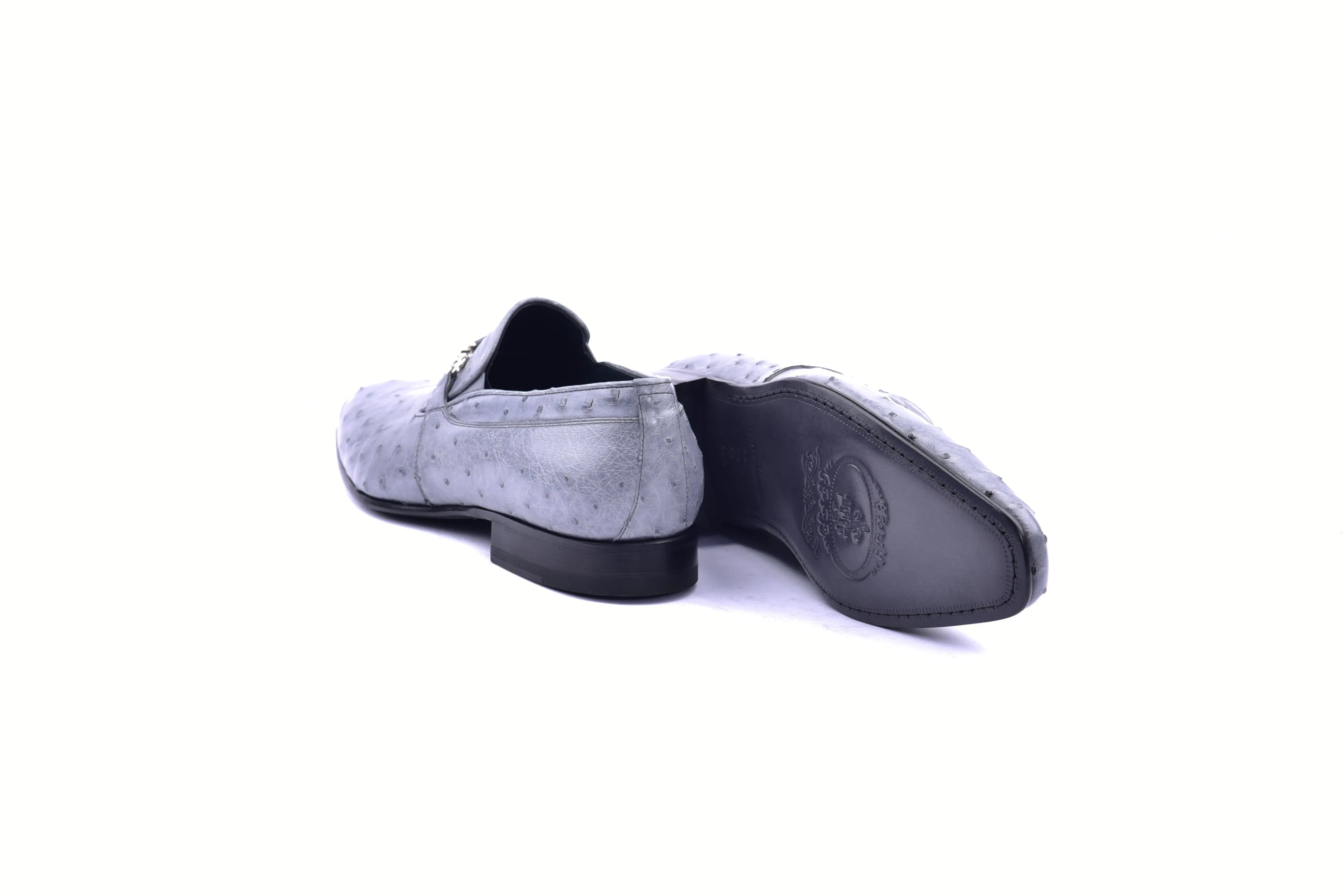 C0228-5776 Genuine Ostrich- Grey sold by Alberto Nardoni product image thumbnail 4