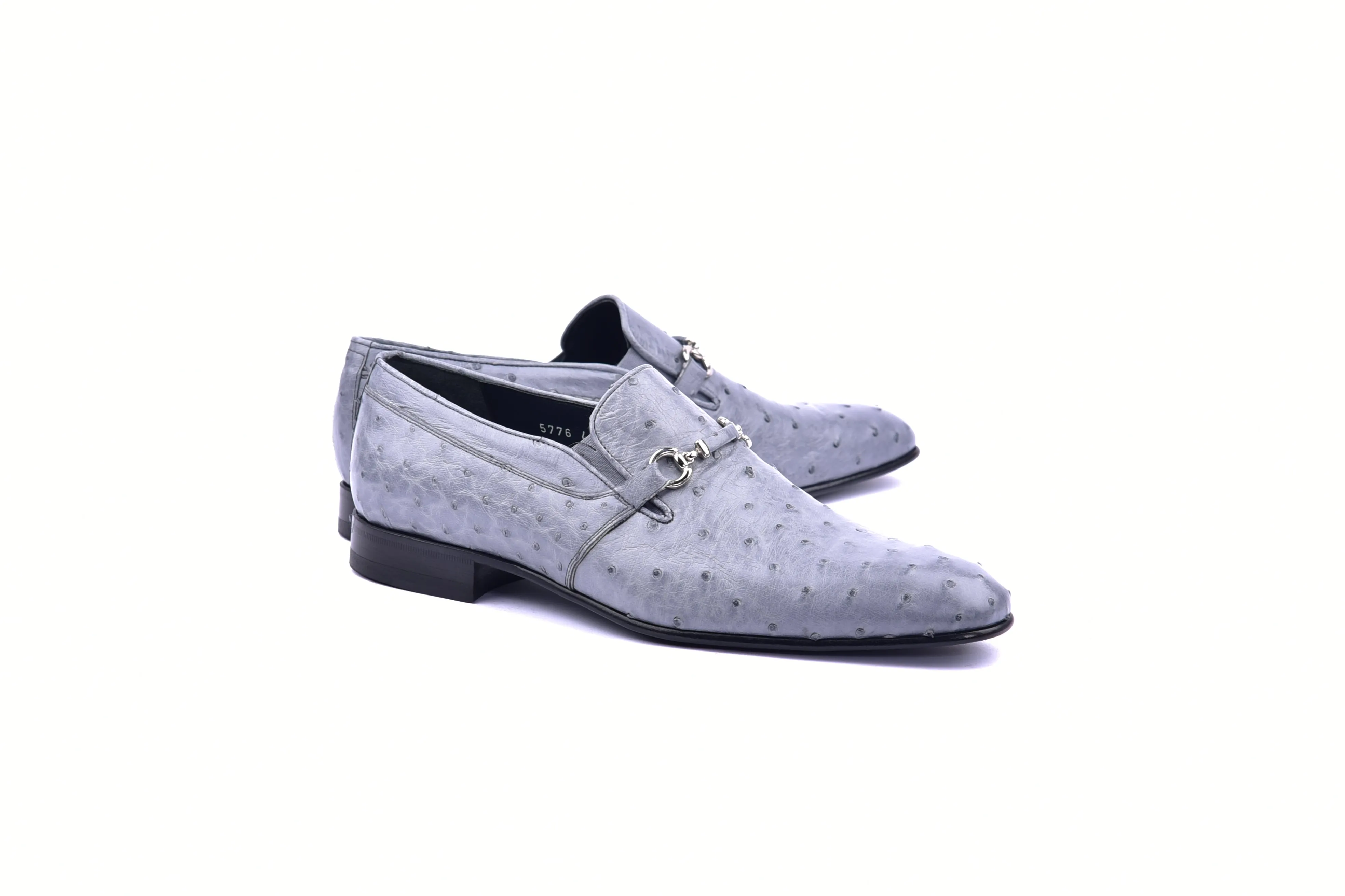 C0228-5776 Genuine Ostrich- Grey sold by Alberto Nardoni