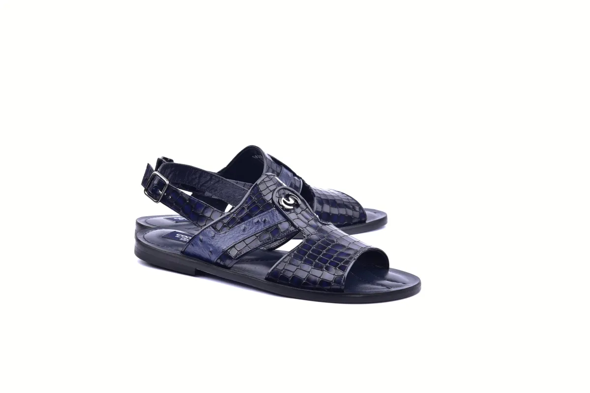 C0076-Corrente 5829S Sandal- Navy sold by Alberto Nardoni