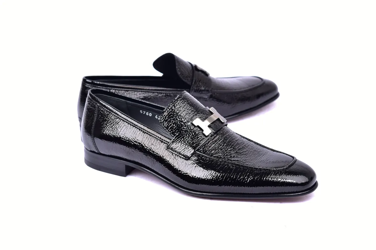 C01998-5760V H buckle Vita Calf Skin-Black sold by Alberto Nardoni