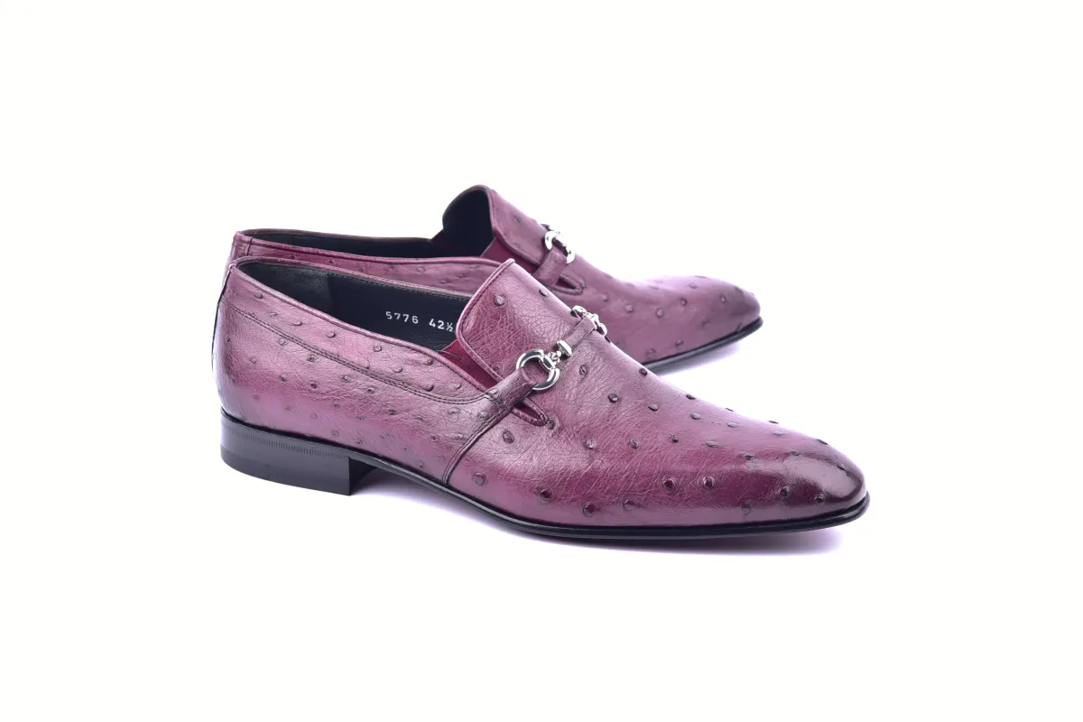 C0229-5776 Genuine Ostrich- Burgundy sold by Alberto Nardoni