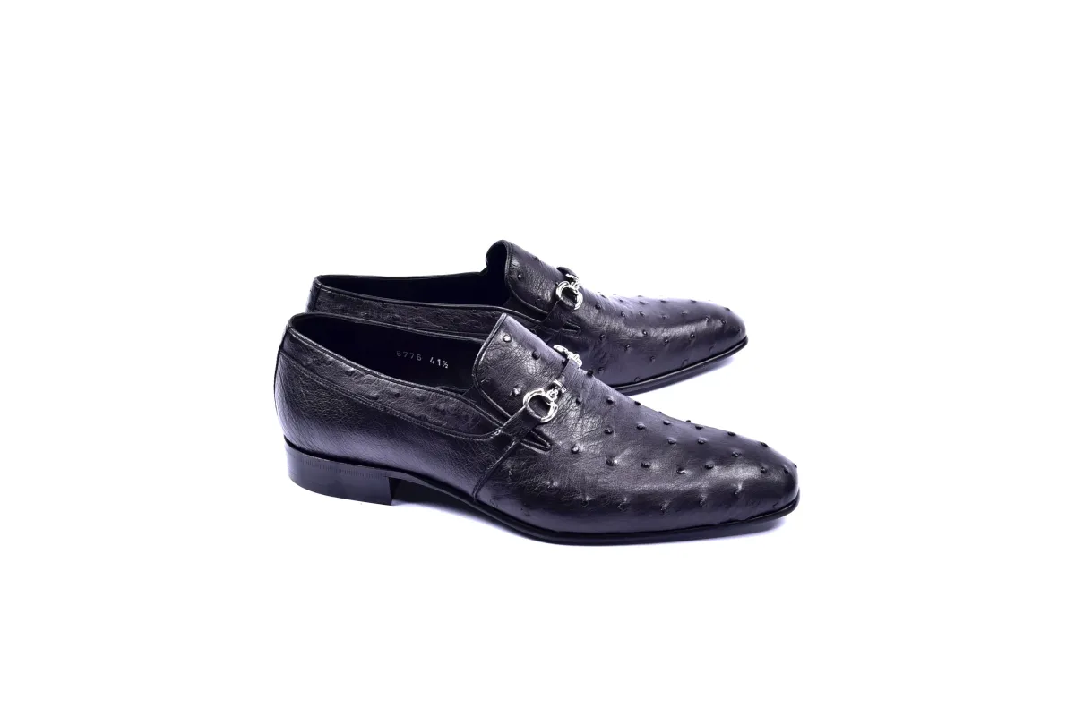 C0225-5776 Genuine Ostrich- Black sold by Alberto Nardoni