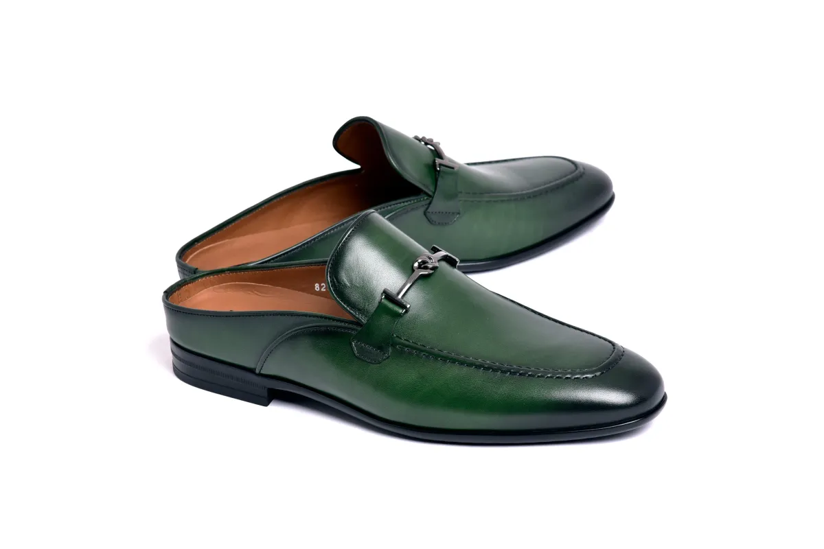 C166-8248 Green Mule (Slip-On) sold by Alberto Nardoni